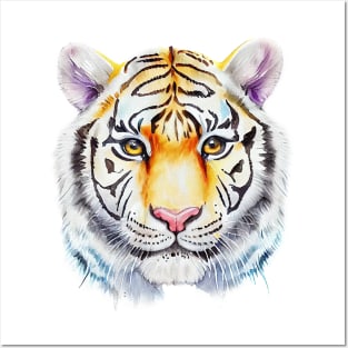 Tiger art, watercolor painting Posters and Art